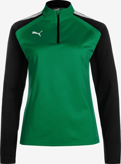 PUMA Athletic Sweatshirt 'TeamLIGA' in Dark green / Black / White, Item view