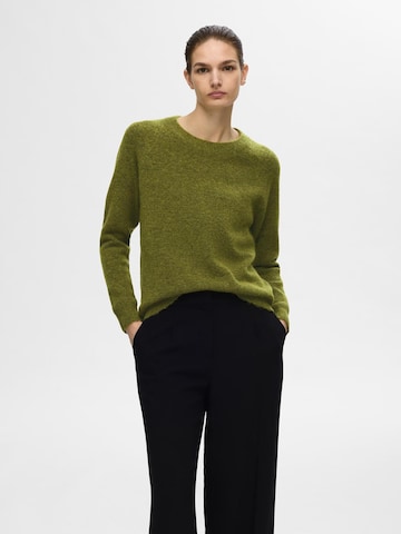 SELECTED Trui 'SLFLulu' in Groen: voorkant