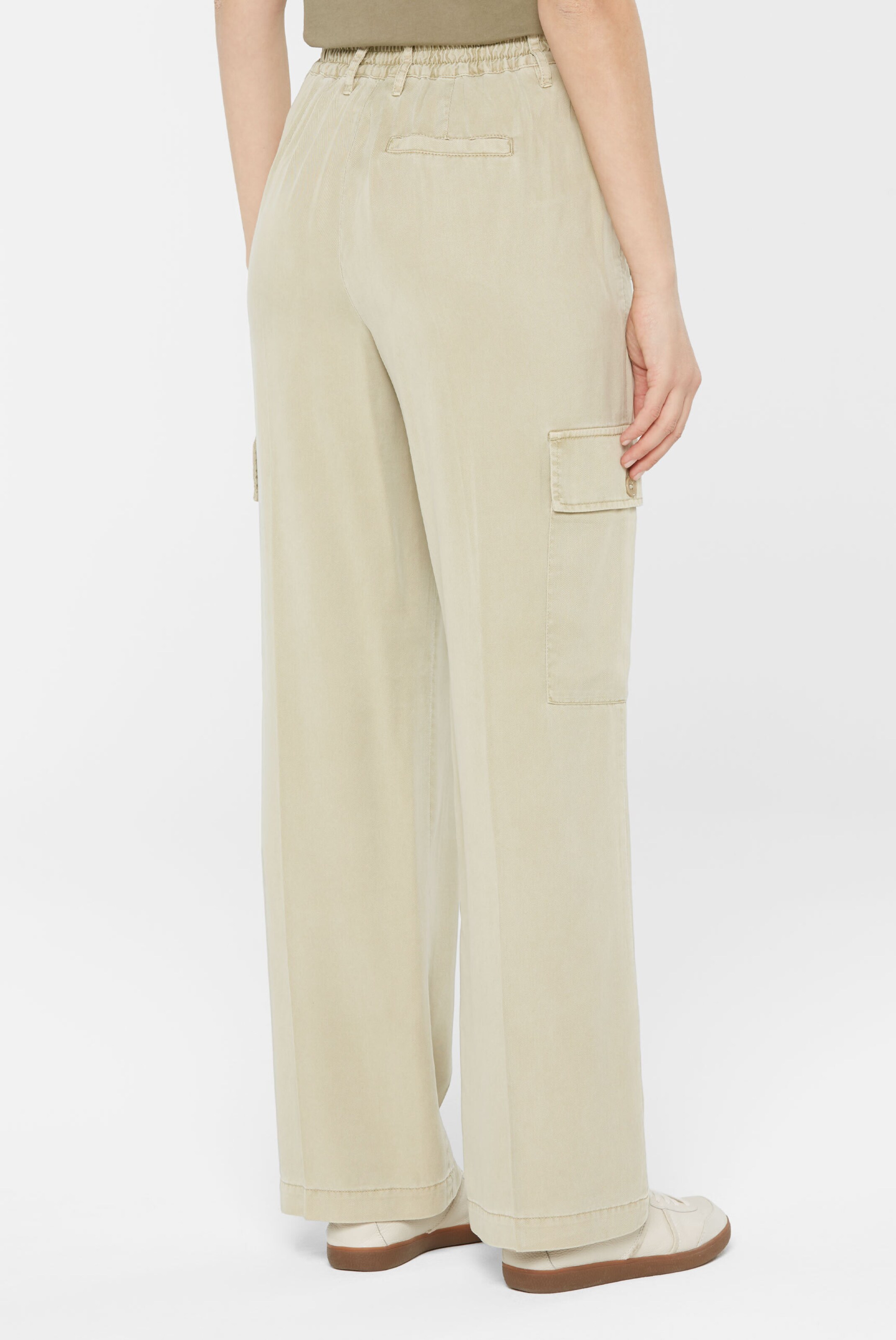 SENSES.THE LABEL Regular Cargo Pants in Beige