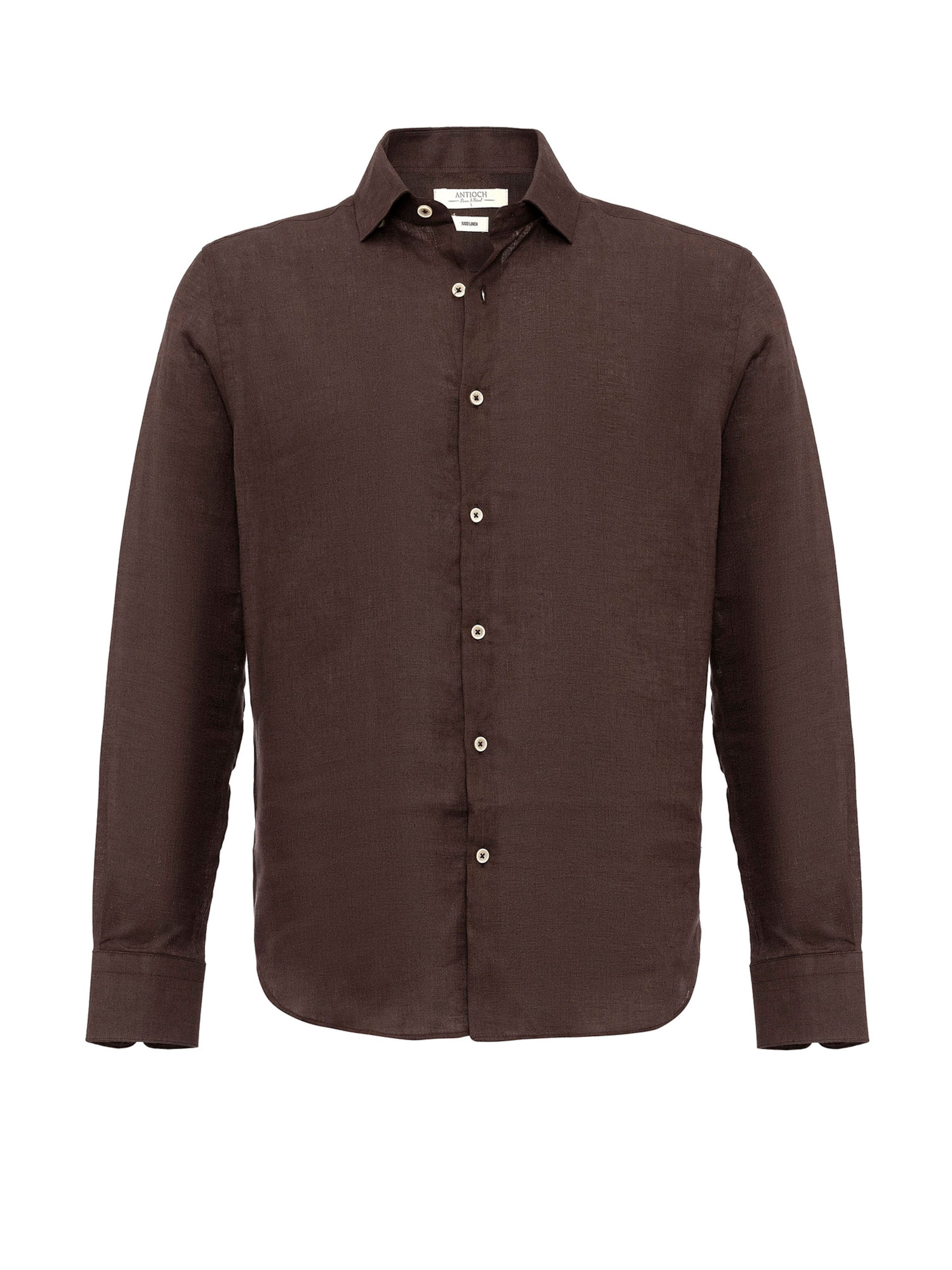 Antioch Regular Fit Skjorte i brun: forside