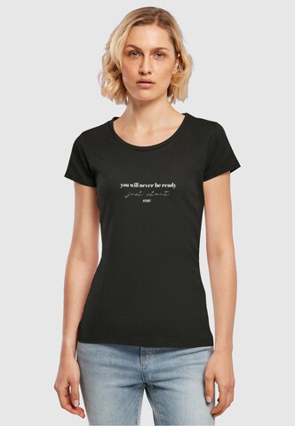 Merchcode Shirt 'Just Start' in Black: front