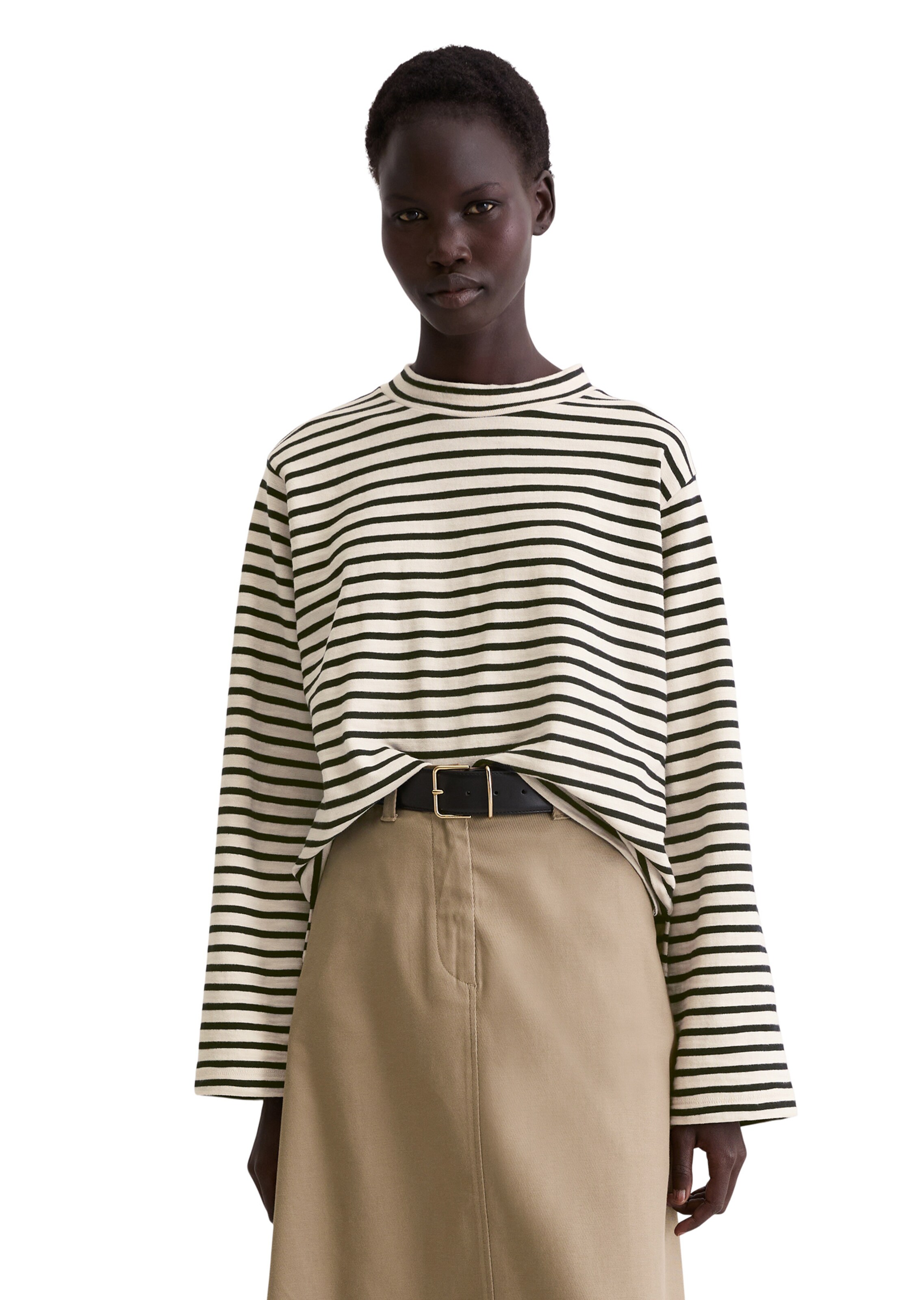 Marc O'Polo Shirt in Schwarz: Vorderseite