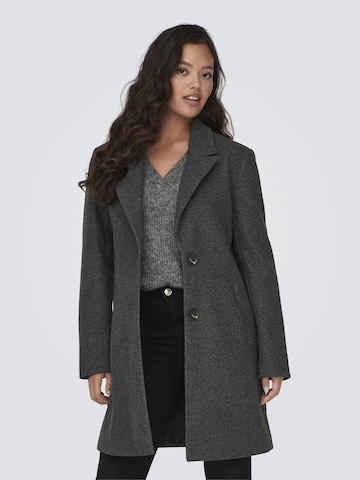 JDY Between-Seasons Coat in Grey: front