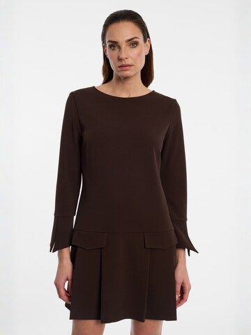 Ana Alcazar Dress 'Edriana' in Brown: front