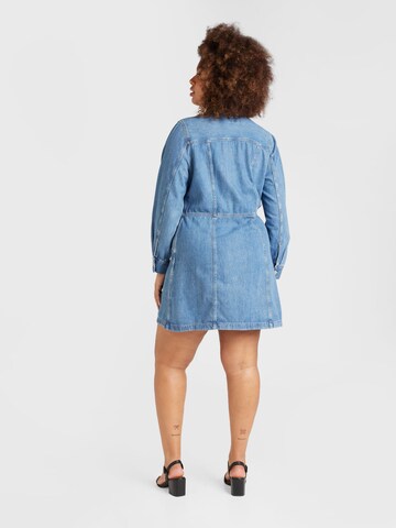 Levi's® Plus Skjortklänning 'PL Flynn Western Dress' i blå