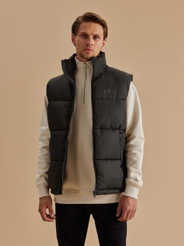 DAN FOX APPAREL Bodywarmer 'Vincent' in Grijs: voorkant