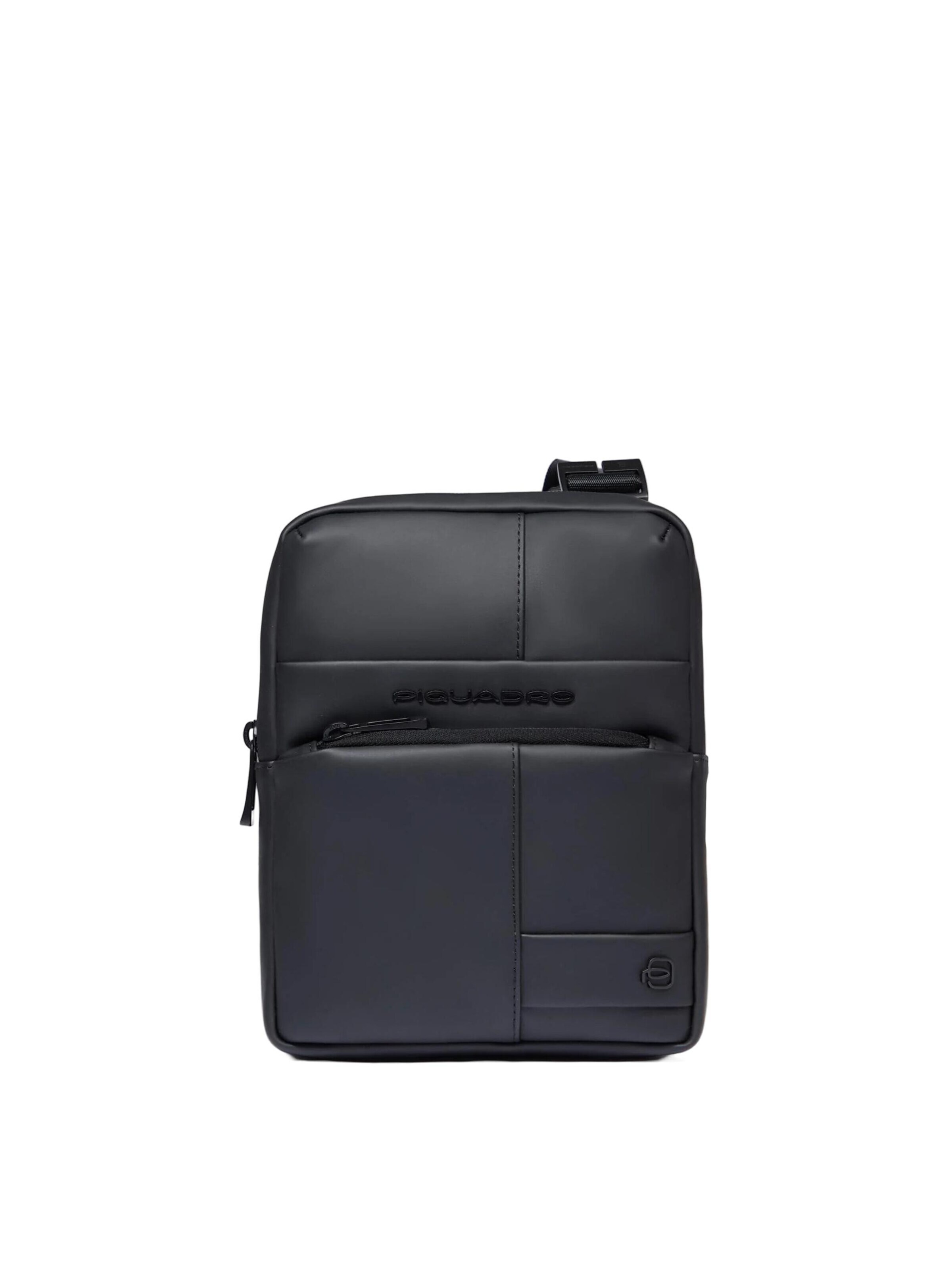 Borsa a tracolla di Piquadro in nero: frontale