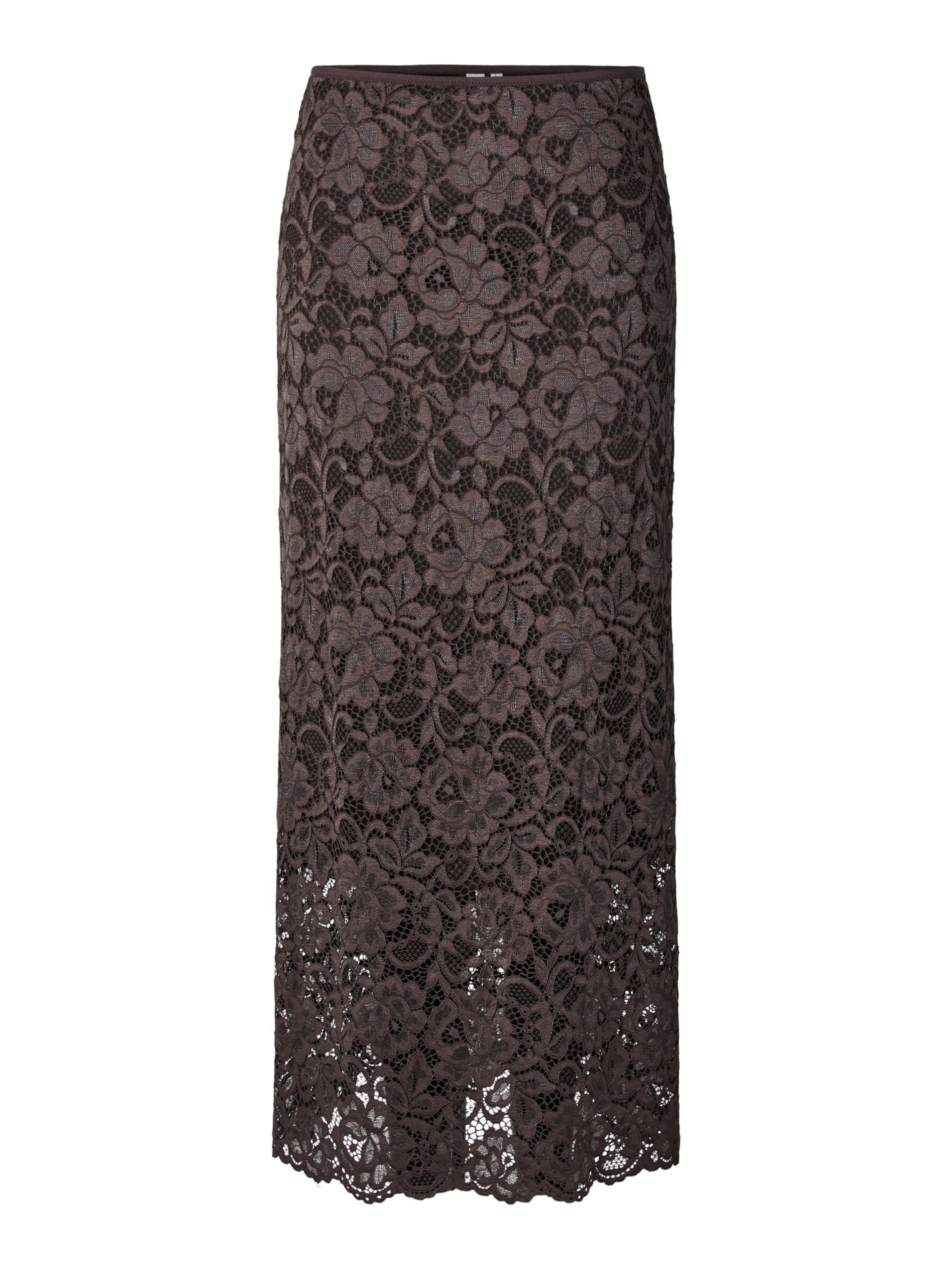 YAS Rock 'LACEY' in Braun: Vorderseite