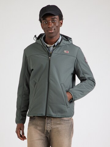 NAPAPIJRI Between-Season Jacket 'ASHERMAN' in Green: front