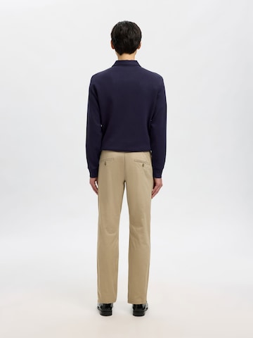 Slimfit Pantaloni '16087663' di SELECTED in beige