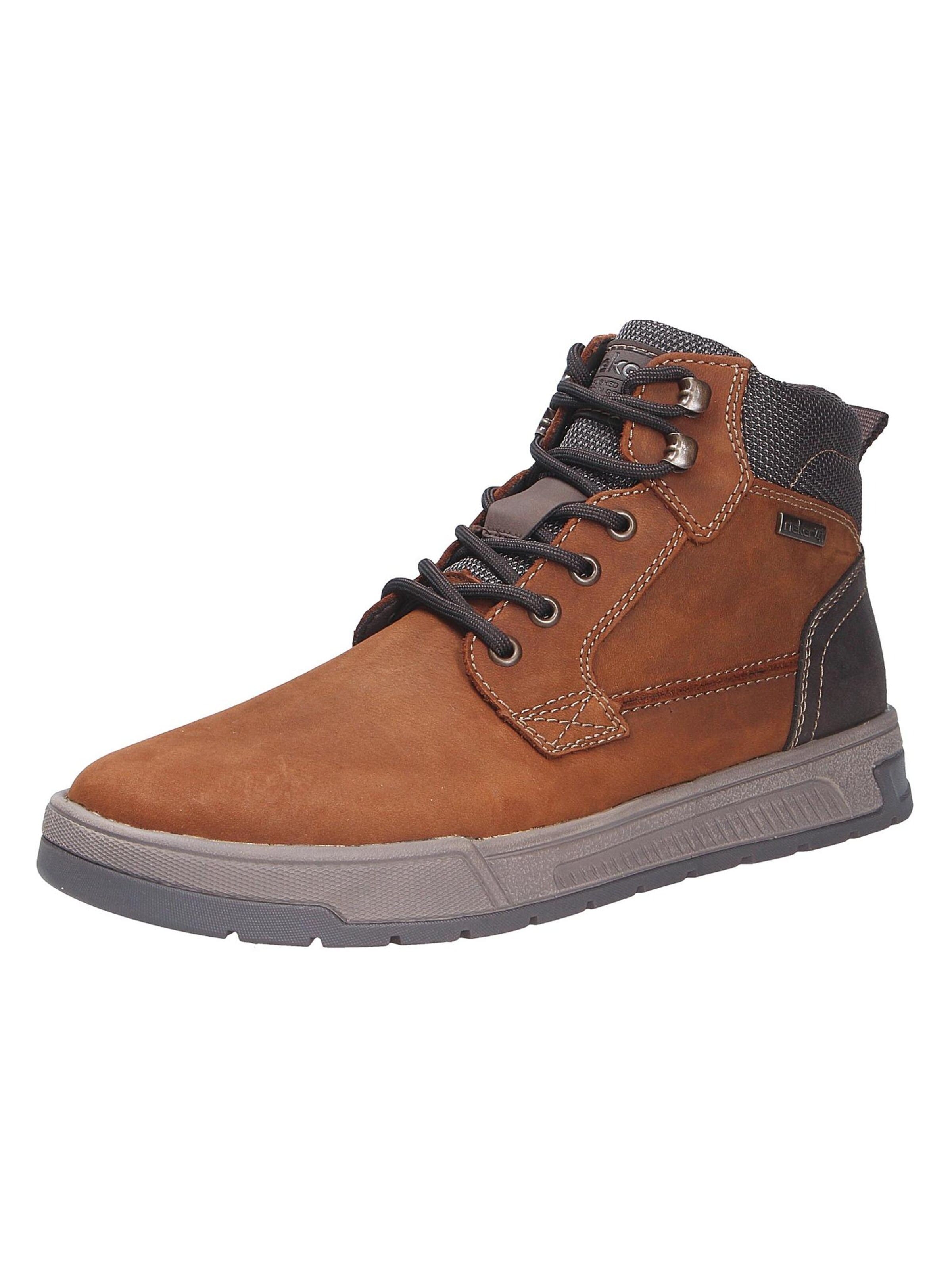 Bottines à lacets Rieker en marron : devant