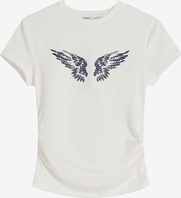 Maglietta di Bershka in bianco: frontale