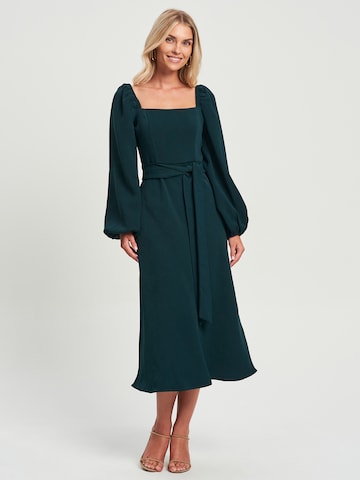 Tussah Dress 'ADELA' in Green: front