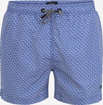 Superdry Badeshorts 'Studios' in Blau: predná strana