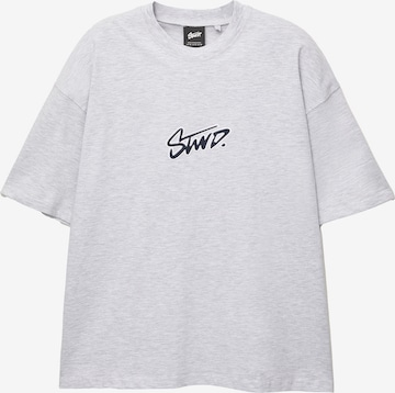 Pull&Bear Shirt 'STWD' in Grey: front