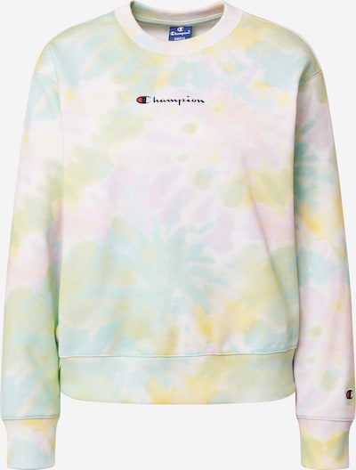 Champion Authentic Athletic Apparel Sweatshirt in pastellgelb / pastellgrün / pastellpink / schwarz / weiß, Produktansicht