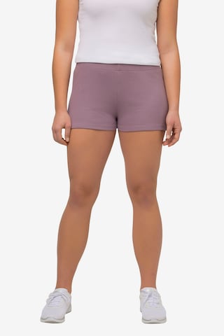 Ulla Popken Slim fit Pants in Pink: front