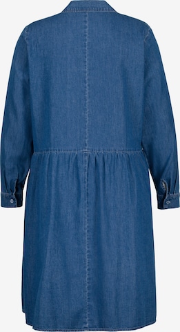 Ulla Popken - Vestido camisero en azul