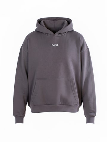 Pull-over oversize 'Heavy' Be52 en gris : devant