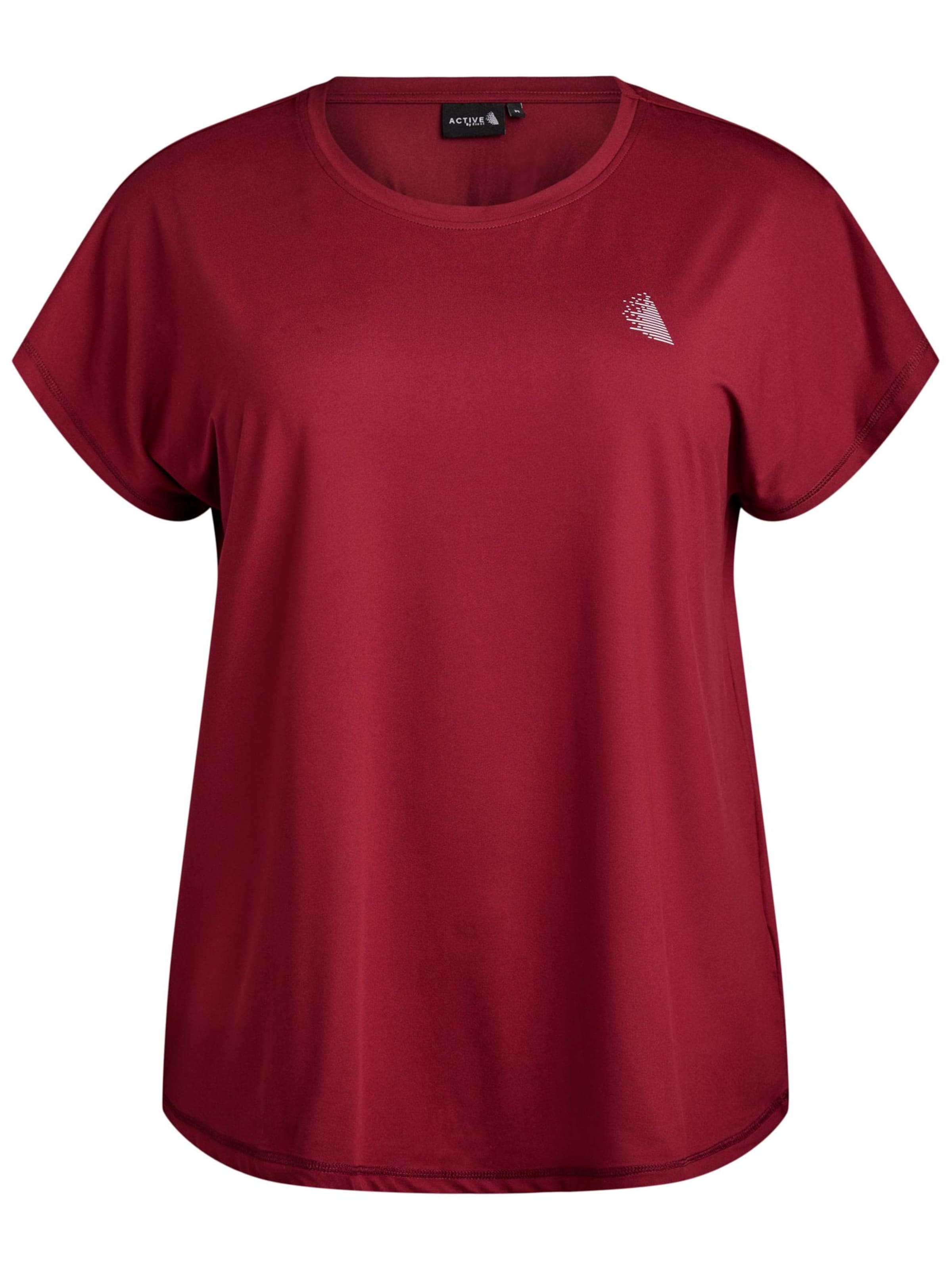 Zizzi Tričko 'ABASIC' – červená: přední strana