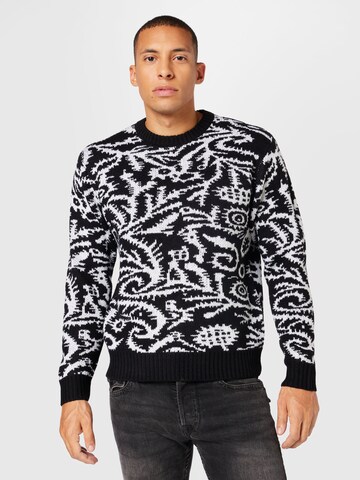 Obey Sweater in Black: front