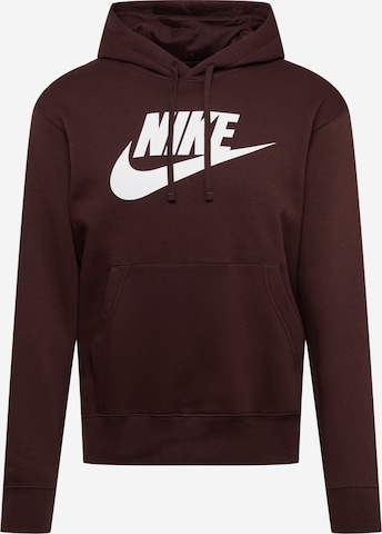 Nike SportswearSweater majica - smeđa boja: prednji dio