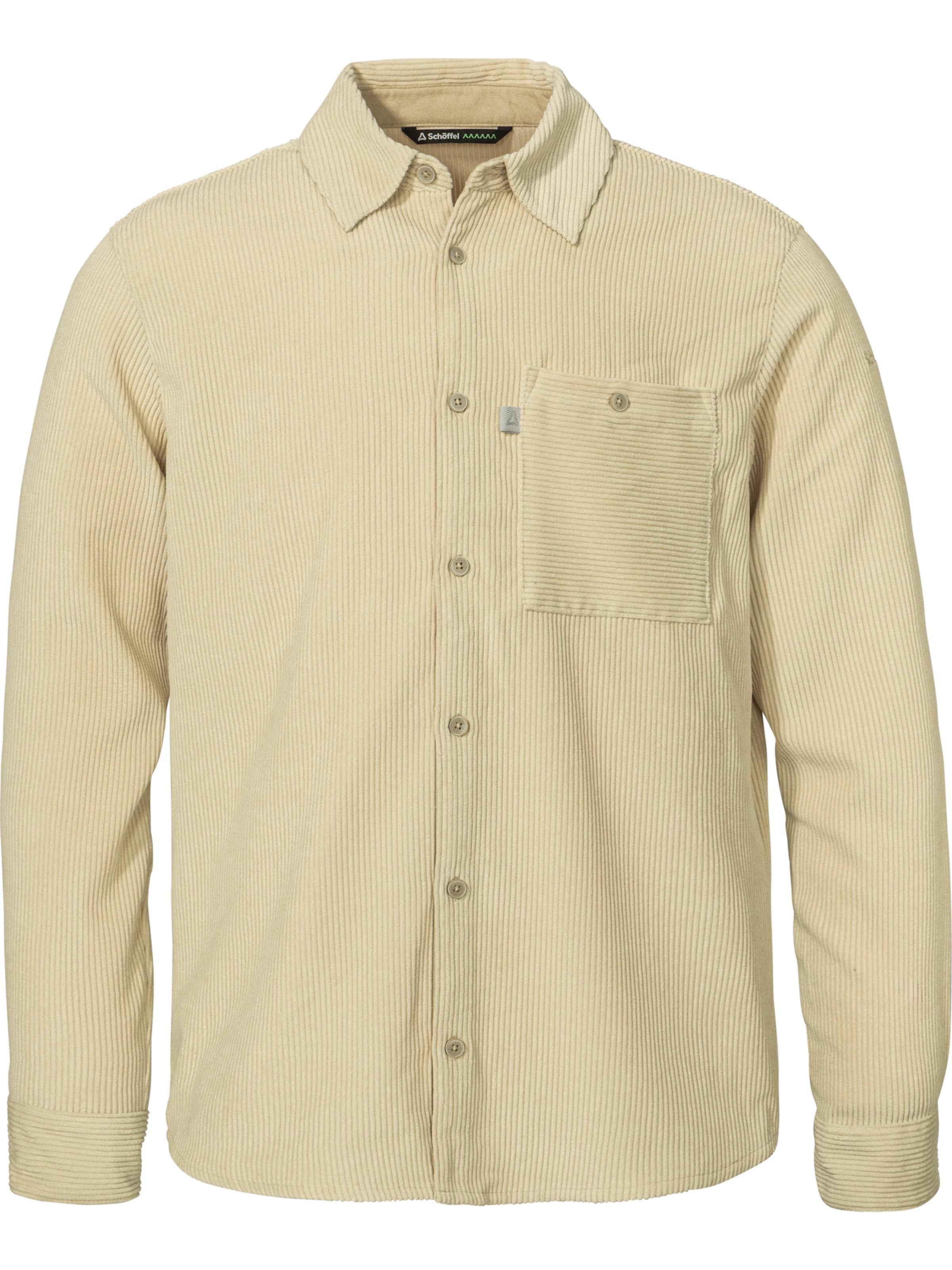 Schöffel Functioneel overhemd in Beige: voorkant