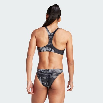 ADIDAS PERFORMANCE Sports swimsuit 'Allover Graphic' in Grey