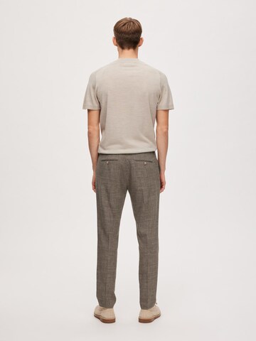 Regular Pantalon à plis 'Oasis' SELECTED HOMME en gris