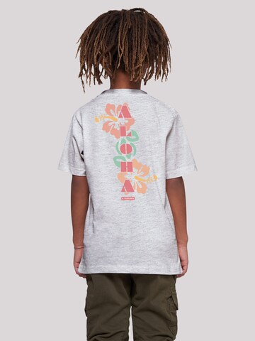 F4NT4STIC Shirt 'Aloha' in Grijs: voorkant