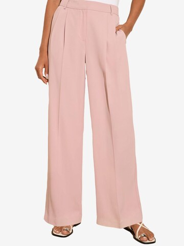 Wide Leg Pantalon à pince Friends Like These en rose : devant