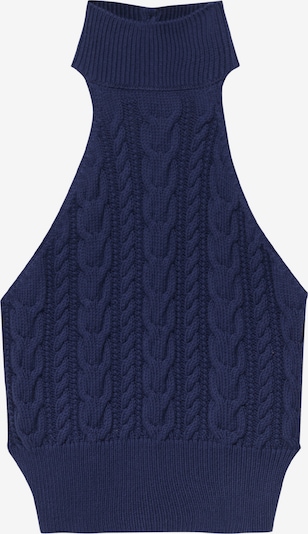 Pull&Bear Tops en tricot en bleu marine, Vue avec produit