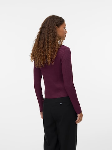 VERO MODA Sweter 'VMSILJE' w kolorze czerwony