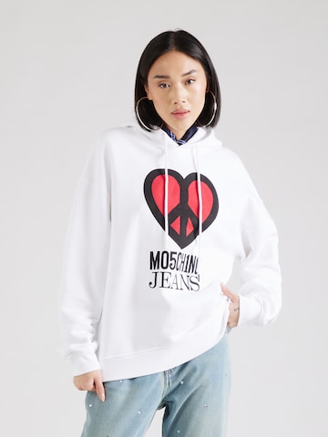 Moschino Jeans Sweatshirt in White: front