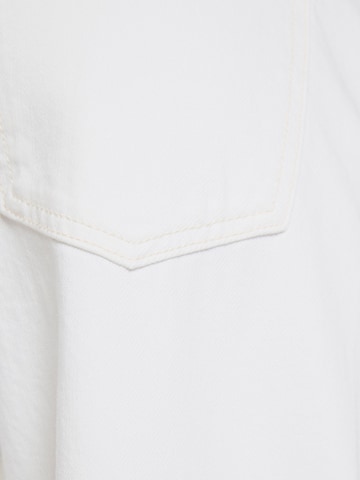 Wide Leg Jean Bershka en blanc