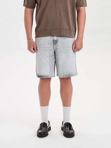 Dxnmxrk Loose fit Jeans 'DXHektor Relaxed Fit Denim Shorts Grey' in Grey: front