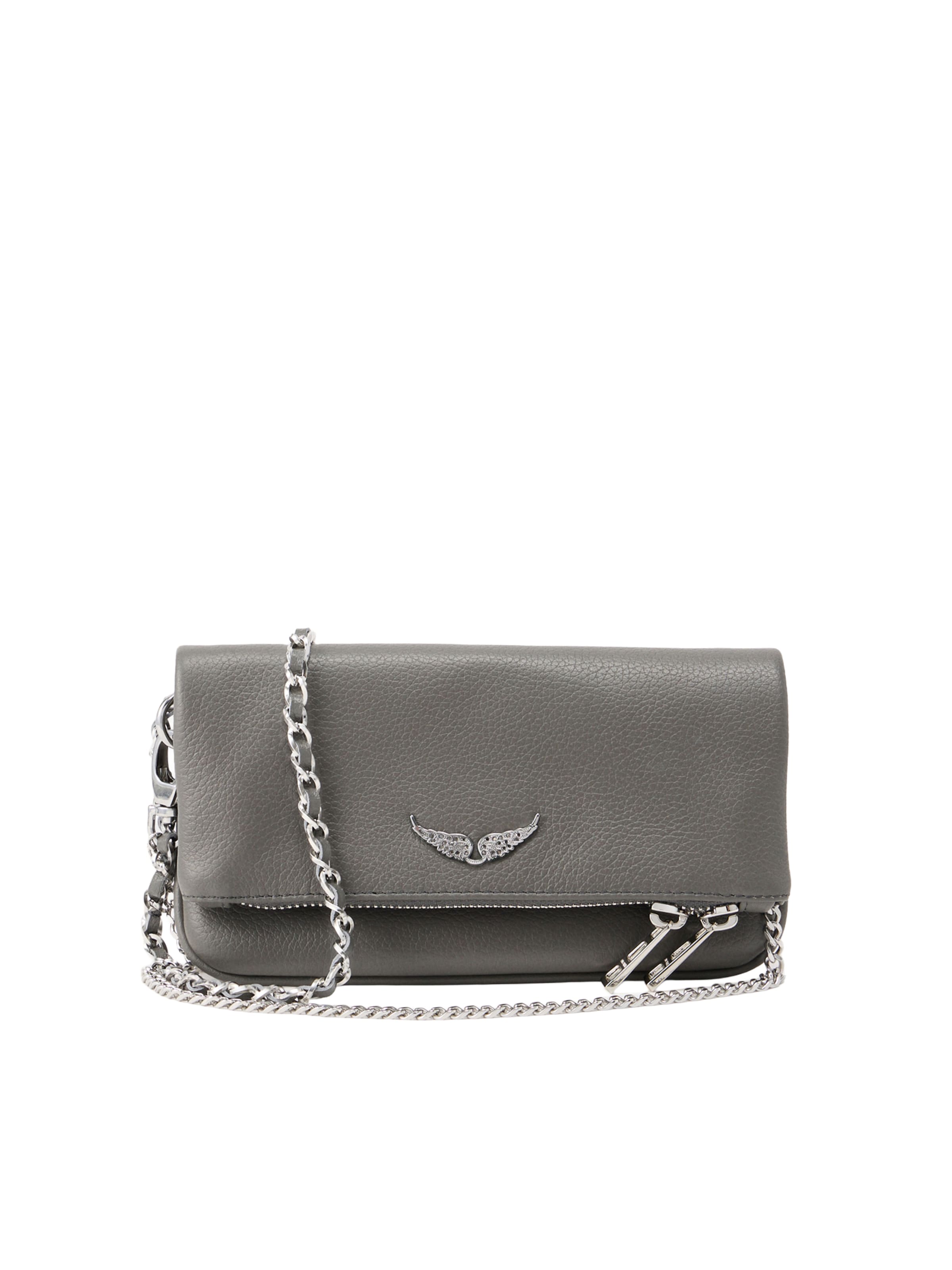 Zadig & Voltaire Umhängetasche 'ROCK' in Grau: Vorderseite