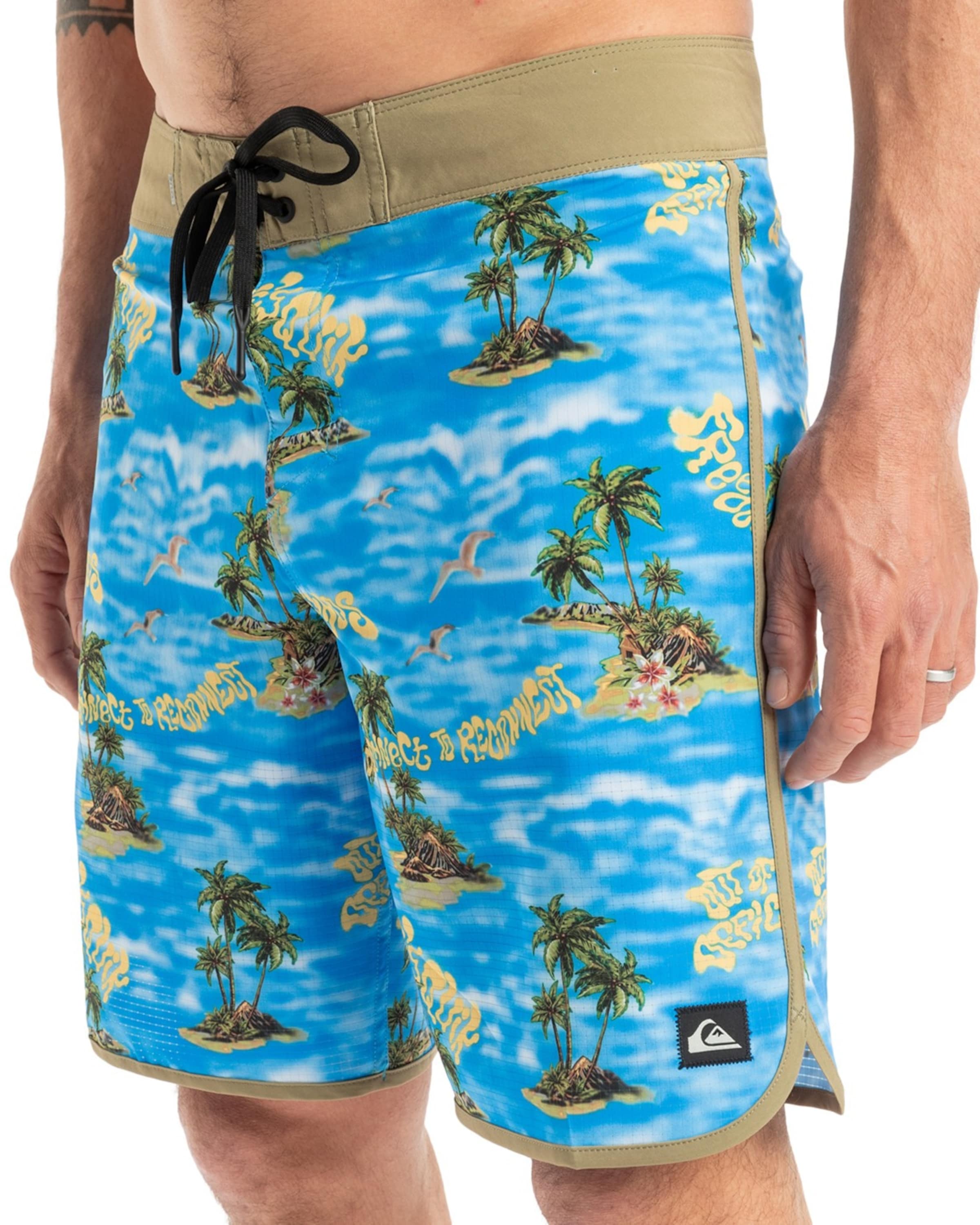 QUIKSILVER Swimming Trunks 'Highline Scallop 1' in Blue