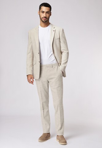 ROY ROBSON Slimfit Anzug aus Leinen in Beige: Vorderseite