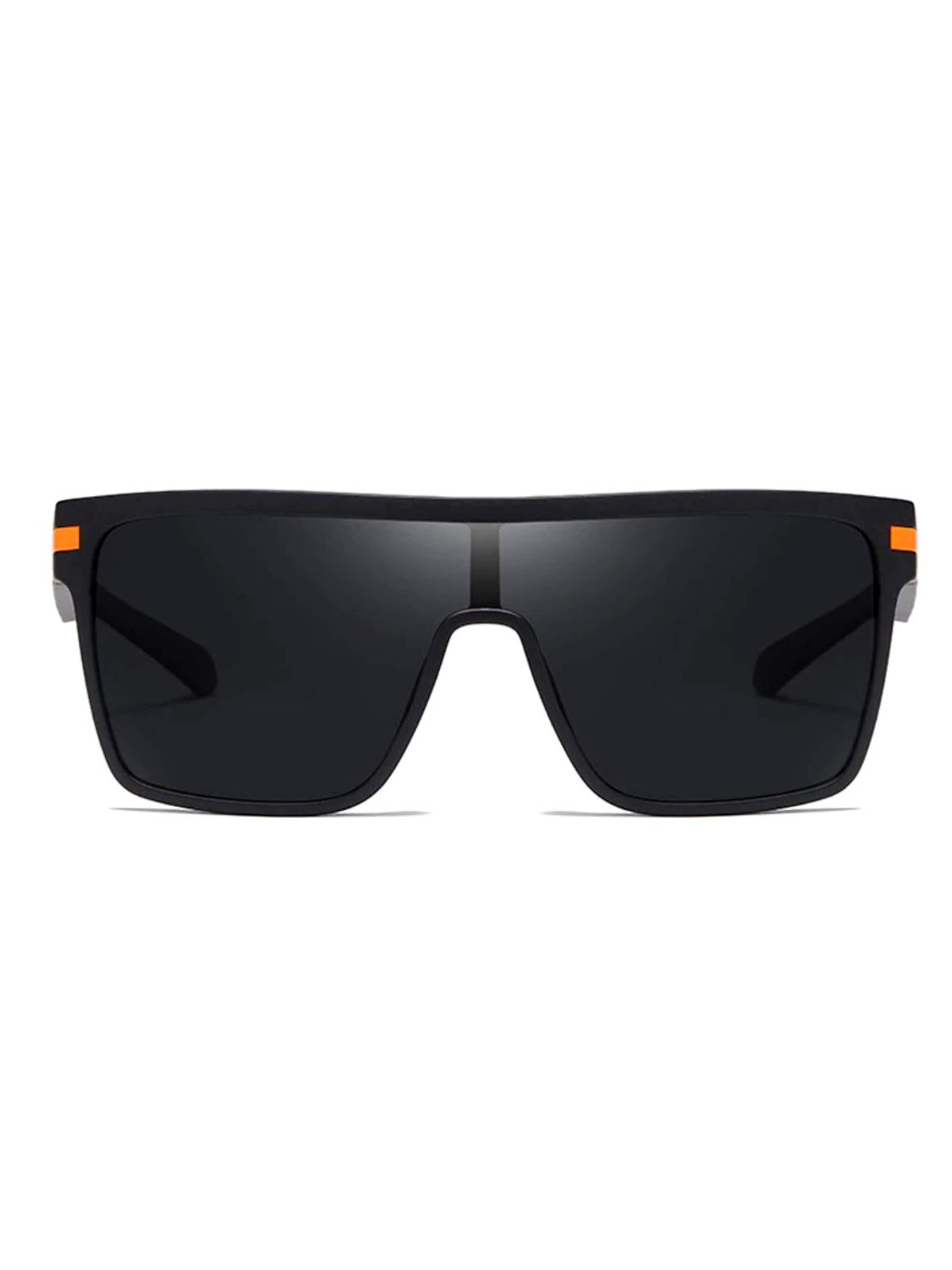 VEYREY Zonnebril 'VeyRey Herren-Sonnenbrille Orsa Schwarz gläser Schwarz' in Zwart: voorkant