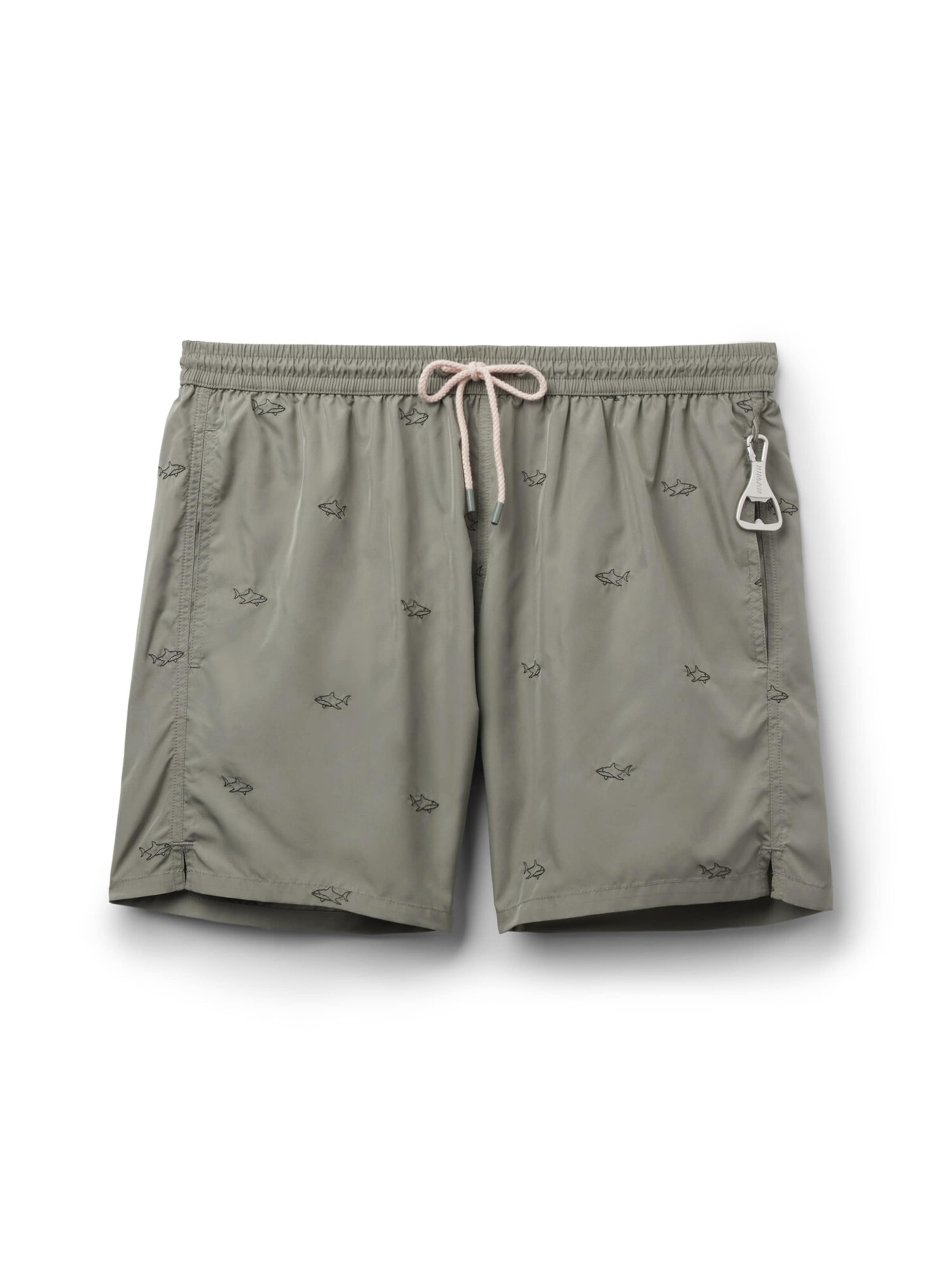 IUMAN Intimissimi Swim Trunks in Green: front