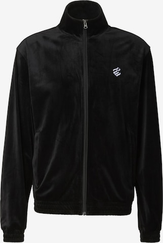 ROCAWEAR Bluza rozpinana 'Ace' w kolorze czarny: przód