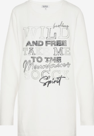 Soccx Sweater in White: front