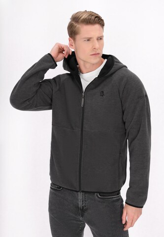 Veste en polaire Schmuddelwedda en gris : devant