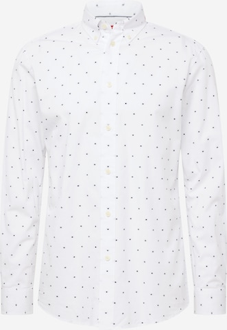 ESPRIT Slim fit Button Up Shirt in White: front