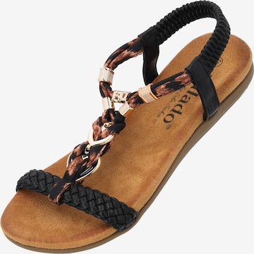 Palado by Sila Sahin Sandals 'Ubah' in Black: front