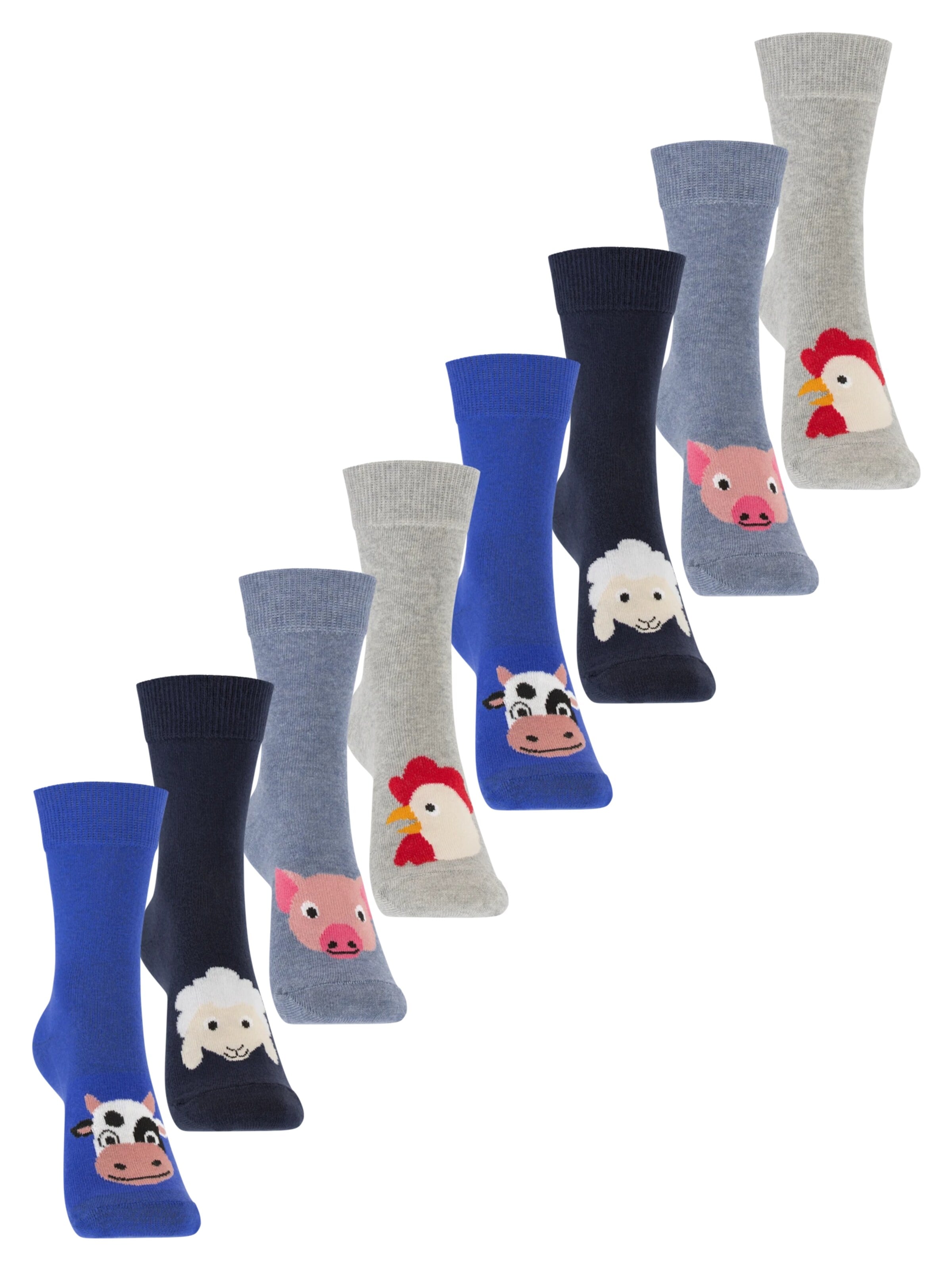 footstar Socks 'Funny Socks' in Blue: front