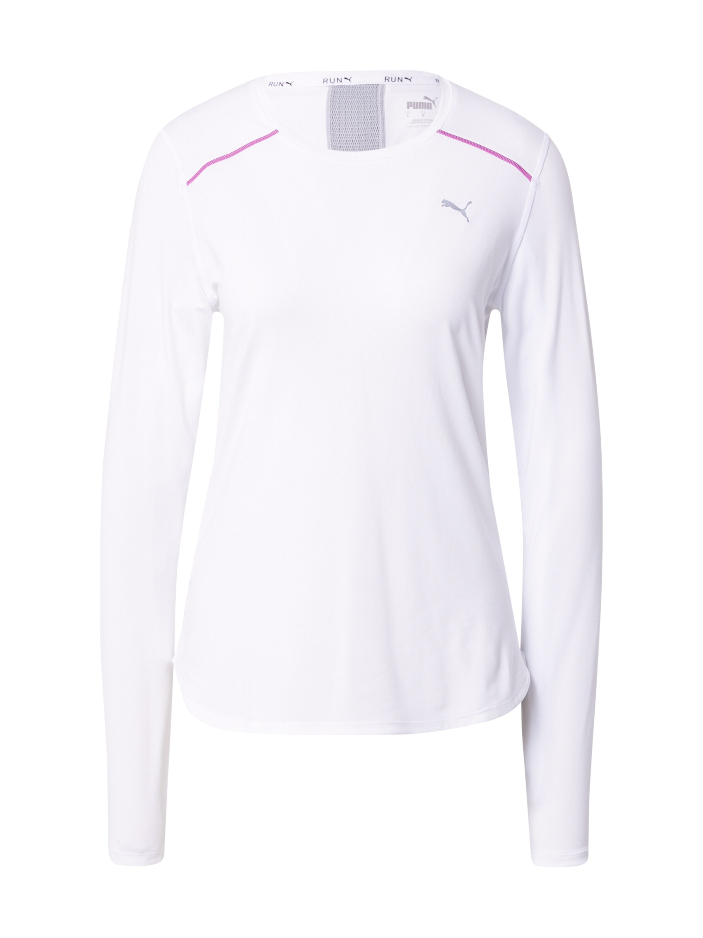 PUMA Functioneel shirt 'Marathon' in Wit: voorkant