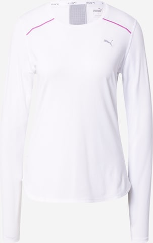PUMA Functioneel shirt 'Marathon' in Wit: voorkant