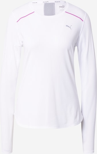 PUMA T-shirt fonctionnel 'Marathon' en gris / rose / blanc, Vue avec produit